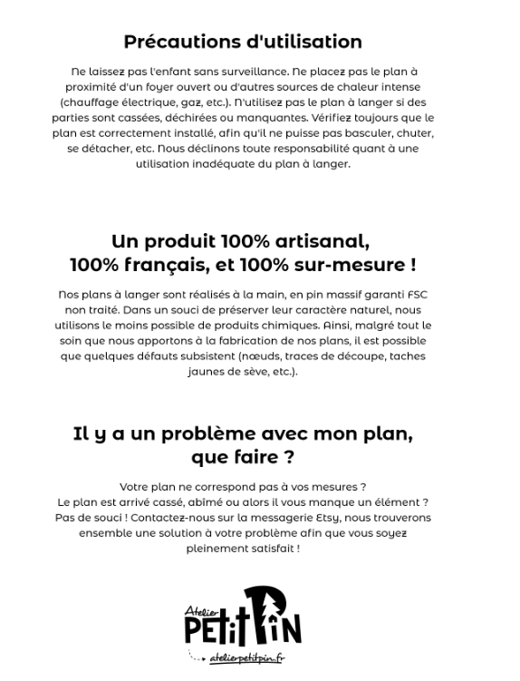 Plan à langer personnalisé, universel, sur-mesure – Image 11
